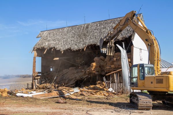 Barn Demolition in Crystal Lake